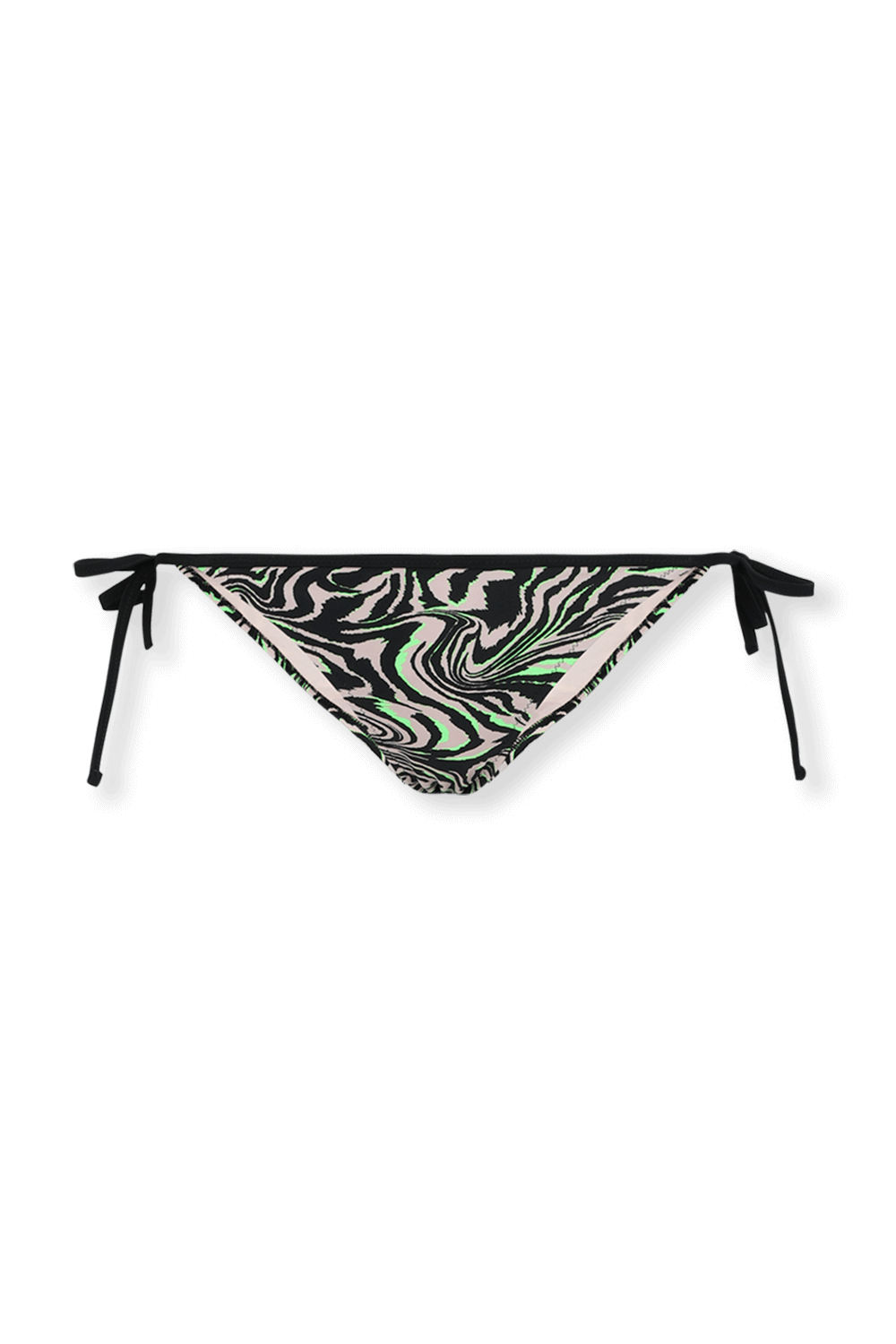 Zebra Bikini Bottom in Black and Green